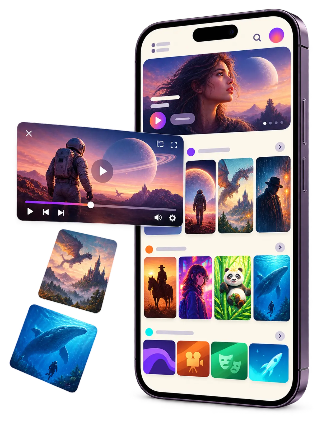 人人视频 APP 界面